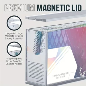 Custodia Protettiva Magnetica Moderna ed Ecologica in Acrilico, Espositore in Acrilico per <span class=keywords><strong>Carte</strong></span> <span class=keywords><strong>Pokémon</strong></span> TCG Prismatic Evolutions SPC - Product Image 2