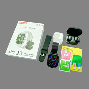 Nuevos Arribos Reloj Deportivo <span class=keywords><strong>2</strong></span> en 1 WK97 Combo Watch Pro con Audífonos TWS Estuche de Carga Magnética Película Protectora y Caja Misteriosa - Product Image 4