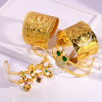 Bracelet tendance en acier inoxydable plaqué or 18 carats pour femme, motif géométrique, spirale ouverte, cercle, bijoux de mode