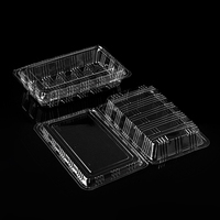 Livraison rapide, vente en gros de boîtes d'emballage pour en-cas, boîte transparente à clapet, conteneur transparent durable, boîtes jetables pour gâteaux à emporter