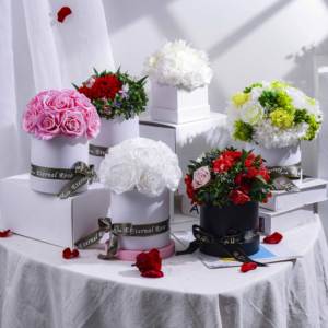 Hfloral Personalizado Preservado Eterna Rosa Caixa De Presente Eternidade Flor Dia Dos Namorados Proposta De Luxo Flor Imortal Atacado - Product Image 5