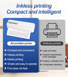 Netum 전문 휴대용 열전사 프린터 미니 잉크 없는 A4/A5 종이 여행 친화적 인 + USB 인터페이스 203dpi 2 년 - Product Image 2