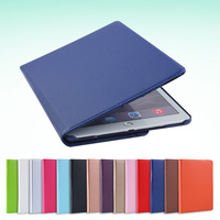 Étui pour tablette en cuir à motif litchi avec rotation à 360 degrés et protection anti-chute pour iPad 10.2 2019/2020/2021 (plusieurs couleurs)