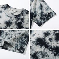 Produsen Kaos Tie Dye Kustom Bersertifikasi GRS OEM ODM |    Kaos Streetwear Katun Starburst Label Pribadi Grosir