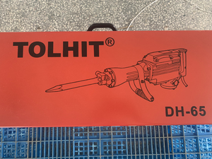 <span class=keywords><strong>Martillo</strong></span> <span class=keywords><strong>Demoledor</strong></span> Eléctrico Profesional TOLHIT 1700W 65A 220V para Concreto, Modelo DH65 60J Impacto 22kg, Certificación GS CE - Product Image 3