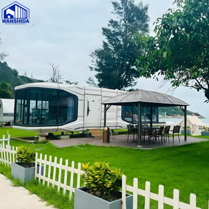 Maison capsule préfabriquée <span class=keywords><strong>de</strong></span> luxe <span class=keywords><strong>de</strong></span> 40 pieds, 3 chambres, assemblage rapide, design européen, panneaux sandwich respirants, <span class=keywords><strong>villa</strong></span> en acier léger - Product Image 2