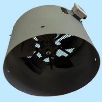 Externer Kühlventilator G280A für Wechselrichter-Dreiphasen-Elektromotoren IP55 Kugellager OEM/ODM 25,4 Lüfterblattdurchmesser 220-415V