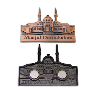 Aimants en métal composite double couche, aimants de réfrigérateur 3D personnalisés pour les entreprises et les cadeaux souvenirs - Product Image 5