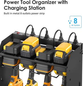 워크샵 전동 공구 주최자 및 보관 차고 보관 전동 공구 주최자 도구 디스플레이 랙 - Product Image 4