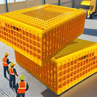 Caisse de transport pour volailles prête à l'emploi, légère, en plastique, pour le commerce électronique et les vendeurs en ligne