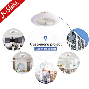 Ventilateur de plafond LED 1stshine pour chambre d'enfant, sécurité, vent doux, ventilateur de plafond à intensité variable avec lumière et télécommande - Product Image 5