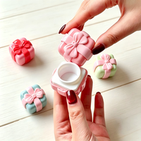 En stock – Pot de baume à lèvres 5g mignon avec nœud, pot à rouge à lèvres vide, multicolore, rechargeable, mini emballage cosmétique, vente en gros
