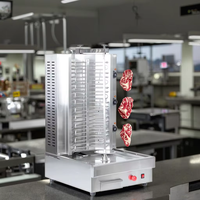 Machine de fabrication de shawarma électrique à quatre brûleurs, rotation automatique, pour poulet kebab