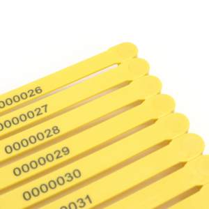 A-001 Asialockseal Segel Plastik PP+PE Warna Kustom untuk Pintu Kontainer Truk Trailer Kunci Kekuatan 270N Panjang Segel 188mm - Product Image 6