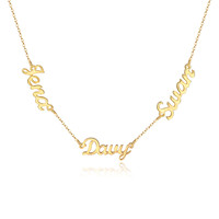 Collier personnalisé avec nom, chaîne en acier titane avec fermoir réglable, pendentif en acier inoxydable avec lettre personnalisée
