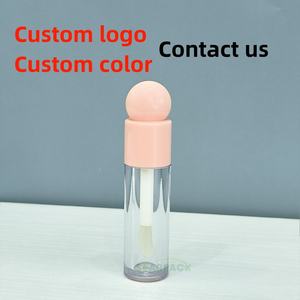 Hồng Lip Gloss Ống Độc Đáo 6Ml Bao Bì Mỹ Phẩm Với Lớn Bàn Chải Cây Đũa Phép Chất Liệu Nhựa - Product Image 5