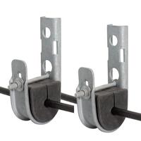 10-15mm ADSS J-Haken |   Hängebrücken- und Mastklemme für Glasfaserkabel UV-beständiges Gummi/Kunststoff/Edelstahl-Material