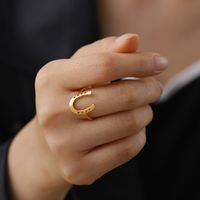 Bague fer à cheval rétro Myshape, motif animal équestre, cadeau équestre, alliance en acier inoxydable, bijoux de couple