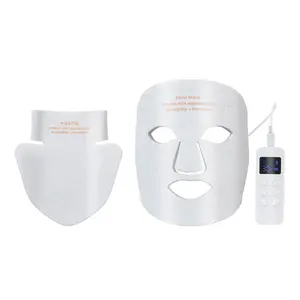 휴대용 4 색 실리콘 Led 얼굴 얼굴 마스크 레드 라이트 치료 240pcs 460 590 630 850nm 광자 치료 적외선 램프