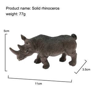 Modelo <span class=keywords><strong>de</strong></span> Animales Simulados: Elefante, Rinoceronte, Leona, Burro, Adorno para Niños, Juego <span class=keywords><strong>de</strong></span> Juguetes Cognitivos <span class=keywords><strong>de</strong></span> Vida Silvestre - Product Image 4