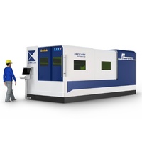 Máquina de Corte Láser de Fibra CNC Han's Laser 3015 de 3kW para Corte de Chapa de Acero al Carbono