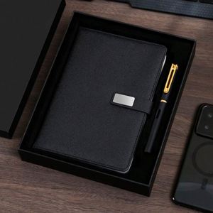 Carnet de notes professionnel A5 en cuir PU, carnet de réunion, agenda rigide, journal intime, vente en gros - Product Image 4