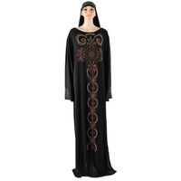 Fabrik benutzer definierte Afro amerikaner New Arabic Style Abaya Boubou Plus Size Frauen Damen Long Muslim Kleid