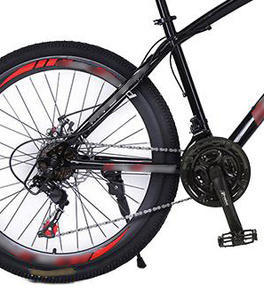 Bicicleta Híbrida de Montaña y Carretera con Cuadro de Acero de Alto Carbono, 21 Velocidades, Suspensión en Horquilla, Frenos de Disco Mecánicos Delanteros y Traseros - Product Image 2