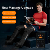 Bottes de massage à compression d'air à 6 chambres avec thérapie par le froid pour la récupération des jambes, utilisation à domicile