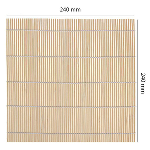 Esterilla enrollable de bambú para hacer <span class=keywords><strong>Sushi</strong></span>, utensilios de cocina, rodillos de arroz, comida japonesa, rollo de arroz, accesorios de cocina, 24x24CM - Product Image 5