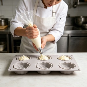 6 Piece Cloud Bubble <b>Silicone</b> Mold Food Grade <b>Baking</b> Tool For French Dessert Commercial Use - Product Image 1