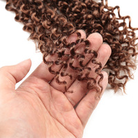 Extensions de cheveux synthétiques tressées au crochet de 18 pouces, type dreadlocks et Passion Twist, teintes, pré-bouclées, pré-torsadées, thermo-fixables à l'eau chaude