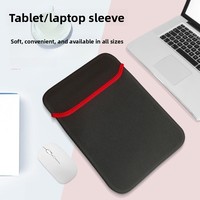 Housse pour iPad et ordinateur portable en néoprène pour modèles MacBook 13 pouces/14 pouces et tablettes, antivol, résistante aux chocs, pliable