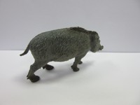 Figura 3D de Simulación Personalizada, Animal Salvaje, Jabalí, Juguete de PVC, Estatua, Decoración para el Hogar, Adorno Animal