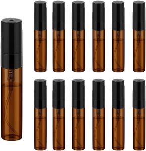 Atomizadores de Vidrio Transparentes Ecológicos Vacíos Personalizados de 2ml 3ml 5ml 10ml, Pulverizador de Niebla Metálico Ámbar, Botella de Prueba con Pulverizador - Product Image 1