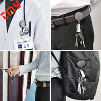 Porte-badges médicaux personnalisés en gros - Porte-badges infirmiers en métal robuste avec clips, supports vierges pour sublimation
