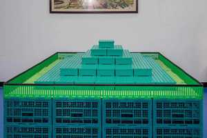 600*400 * 200毫米塑料水果蔬菜堆放箱水果塑料超市篮子 - Product Image 3