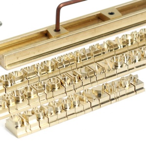 Sello de Alfabeto Personalizado en Latón Chapado en Oro con Expresiones en Inglés, Francés, Árabe, Coreano, Japonés y Hebreo, para Grabado en Cuero y Madera - Product Image 6