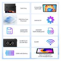 Tablette PC industrielle robuste R11-L10 Octa Core T606 Octa Core + 4G LTE + Wi-Fi double bande 16 Go de RAM + 128 Go de ROM Android 14