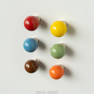 Dopamine Colorful Ball <b>Fridge</b> <b>Magnets</b> Strong Magnetic Hooks Creative Doorway Pegboard Decor - Product Image 1