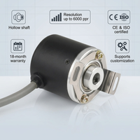 Encodeur optique rotatif industriel RCC38H, arbre semi-creux de 38 mm, 1024PPR pour machine à broder