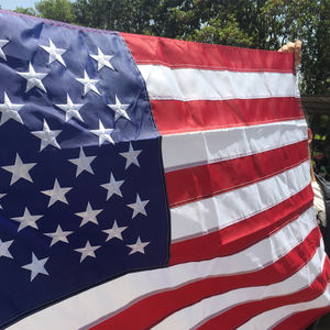 Оптовый флаг США 3x5 футов, с вышивкой, из прочного водонепроницаемого полиэстера, с прошитыми полосами и вышитыми звездами - Product Image 6