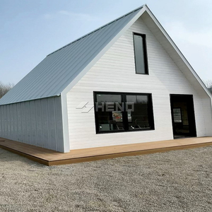 Cabane en bois triangulaire préfabriquée portable, <span class=keywords><strong>chalet</strong></span> <span class=keywords><strong>moderne</strong></span> pour le camping et l'hôtellerie - Product Image 5