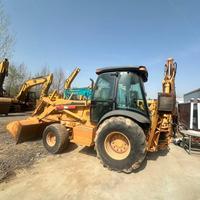 Kondisi Asli 130h 590 Backhoe Loader Bekas dengan Kontrol Jarak Jauh Hidrolik Proporsional Industri untuk Pengerukan