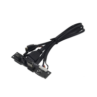 Chasis Cable de Panel frontal USB 3,0 Cable de extensión USB 3,1 Interruptor de alimentación Placa PCB Cable de conexión de placa base