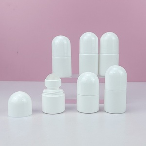 Manufacturer Wholesale Round Roller Ball Plastic <b>Bottles</b> <b>50ml</b> for Deodorant Antiperspirant Packaging PE Rolling Ball - Product Image 1