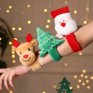 Weihnachts dekorationen Geschenke Fawn Doll Elk Patting Ring Armband Kinder Slap Snap Armband Ring