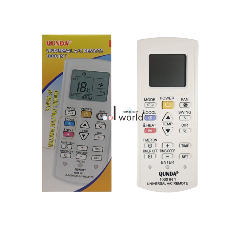 <strong>QUNDA</strong> Universal A/C <strong>Remote</strong> 1000 in 1