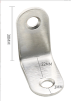 Vhxd — support d'angle en fer galvanisé personnalisé, support d'angle en L avec trous pour armoire de meuble