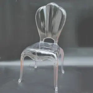 YC-GH12婚礼装饰透明堆叠奢华活动塑料餐桌椅